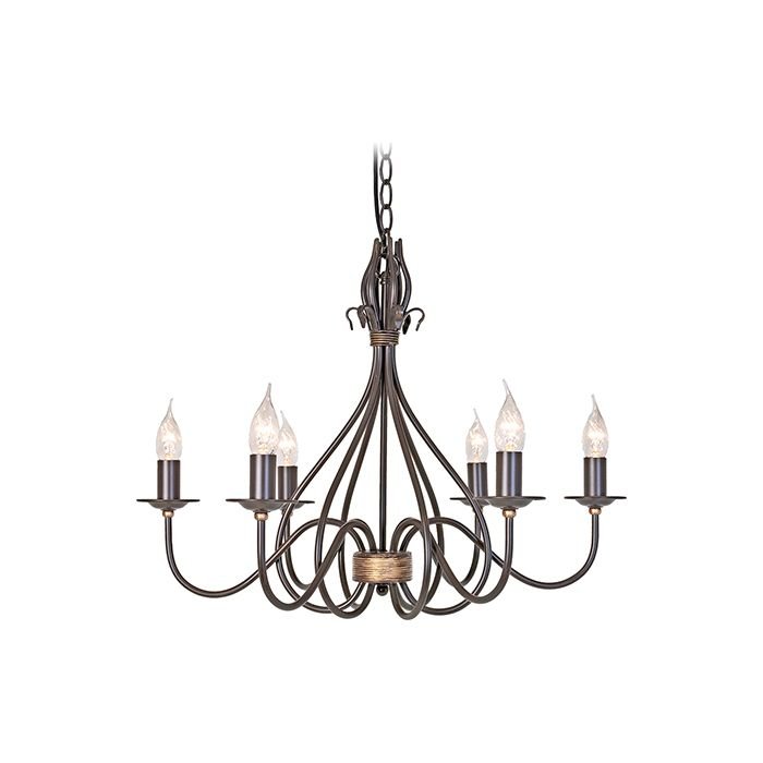 Elstead Lighting Windermere 6Lt Chandelier WM6 Elstead lampa wisząca stylowa świecznikowa WM6)