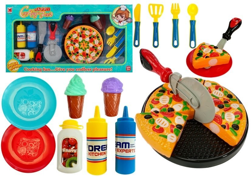 Import LEANToys Zestaw Pizza + Lody 20 elementów 4452