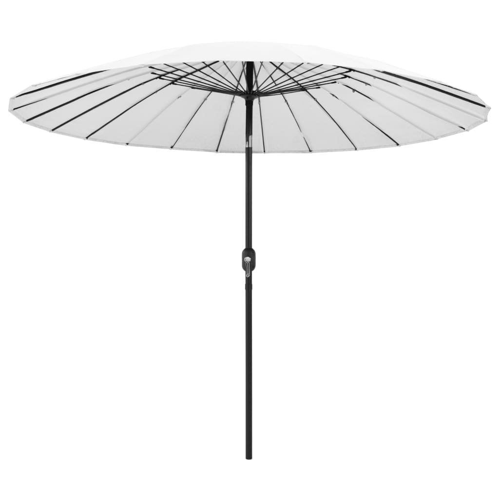 vidaXL Parasol ogrodowy na słupku aluminiowym, 270 cm, piaskowy 47305