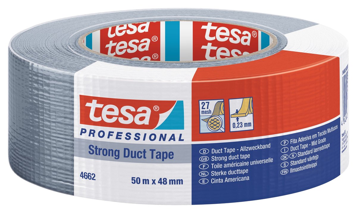 Taśma naprawcza tesa® Strong Duct Tape 50 m x 48 mm, srebrna