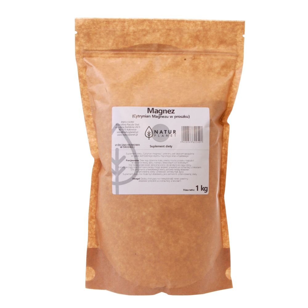 Cytrynian Magnezu 1 kg Proszek- Natur Planet