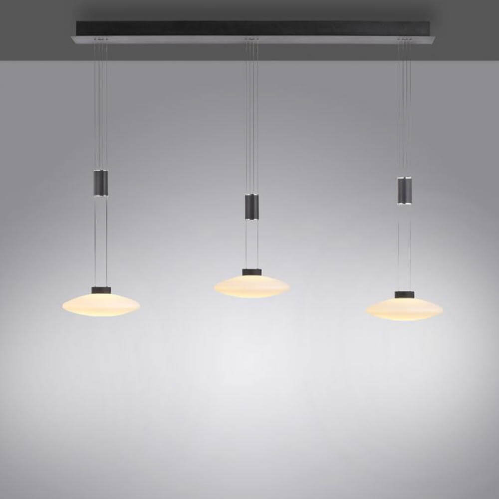 Zuma Line Lautada 2081-18 lampa wisząca zwis 3x26W LED 3000K czarna