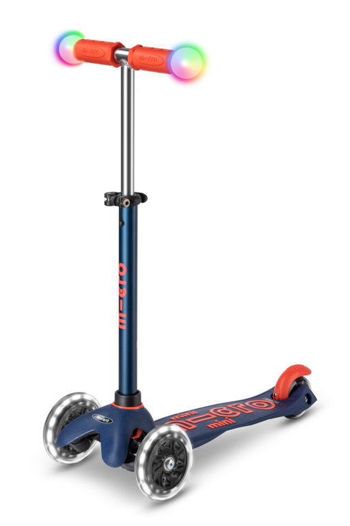 Micro - Hulajnoga Mini Deluxe Magic Navy Blue LED