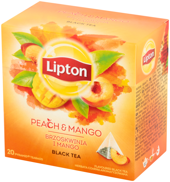 Herbata ekspresowa Brzoskwinia-Mango Lipton 20t piramidka