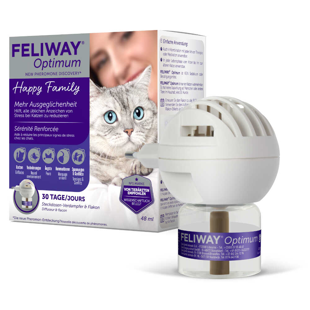 Feliway  Optimum - Zestaw (dyfuzor + flakon 48 ml) Dostawa GRATIS!