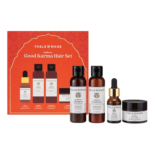 Fable & Mane - Holiroots good Karma Hair Set – Zestaw Do Pielęgnacji Włosów - Set - Dla Kobiet