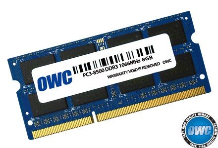 Pamięć SO-DIMM DDR3 OWC, 8 GB, 1066 MHz, 7 CL
