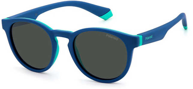 Polaroid Kid''s PLD 8048/S Azure Green/Grey Polarized