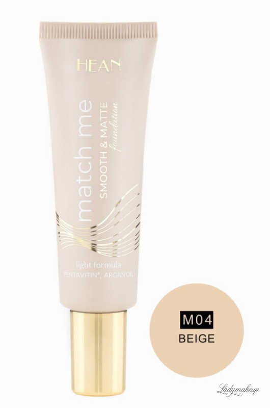 Hean - Match Me Smooth & Matte Foundation - Wygładzająco-matujący podkład do twarzy - 25 ml - M04 BEIGE