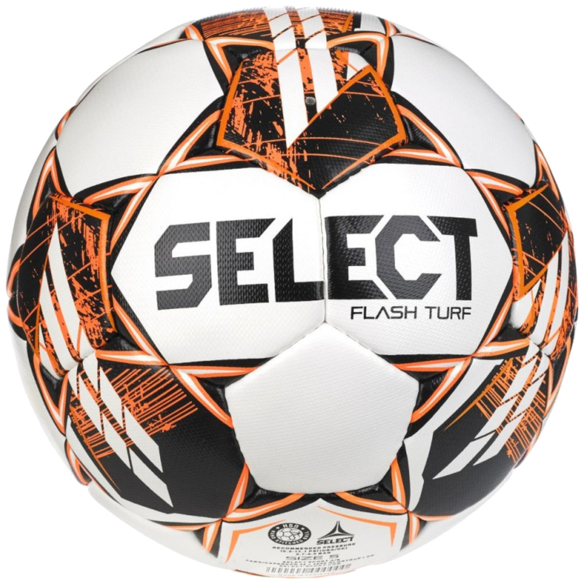 Select Flash Turf FIFA Basic V23 Ball FLASH TURF WHT-BLK, unisex, piłki do piłki nożnej, Białe