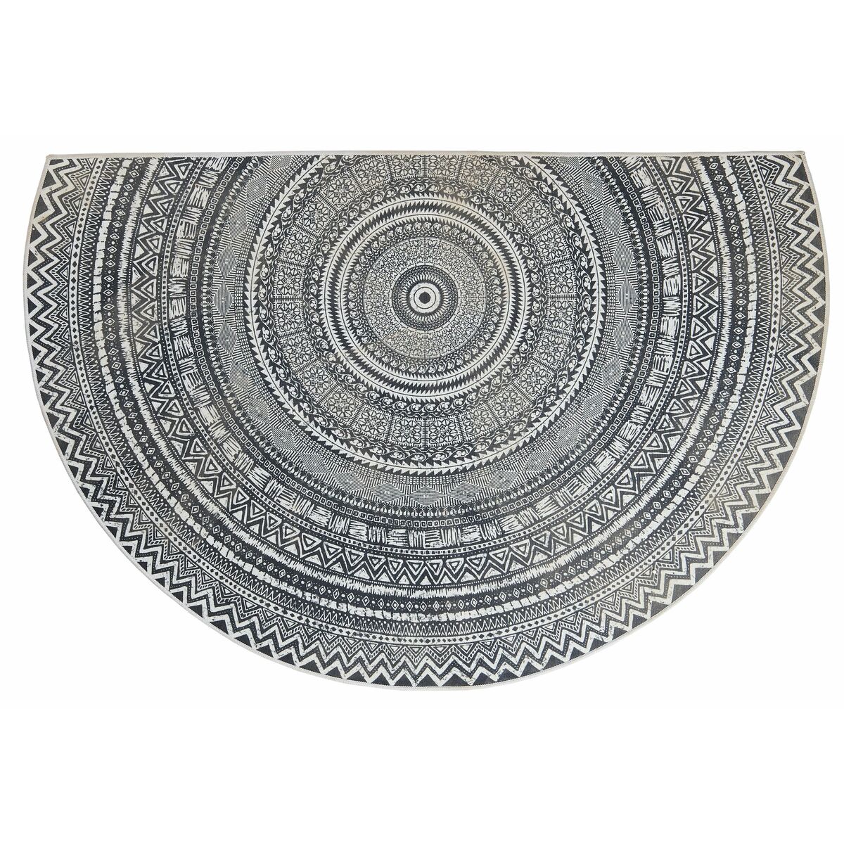 Dywanik półokrągły dekoracyjny LDY-67 ciemnnoszary 90 x 60 cm