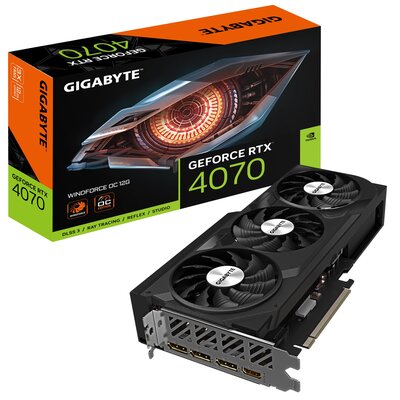 Gigabyte GeForce RTX 4070 WINDFORCE OC 12GB GDDR6X GV-N4070WF3OC-12GD