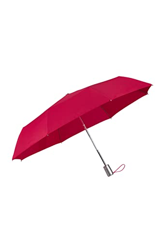 Samsonite Alu Drop S - Safe 3-częściowy parasol z automatycznym otwieraniem zamknięciem, 28,5 cm, różowy (Dark Pink), różowy (Dark Pink), parasole