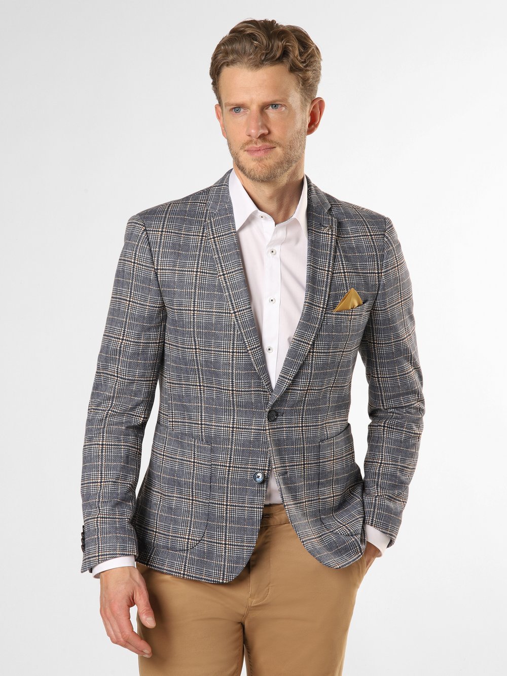 Finshley & Harding London - Marynarka męska  Jimmy, niebieski