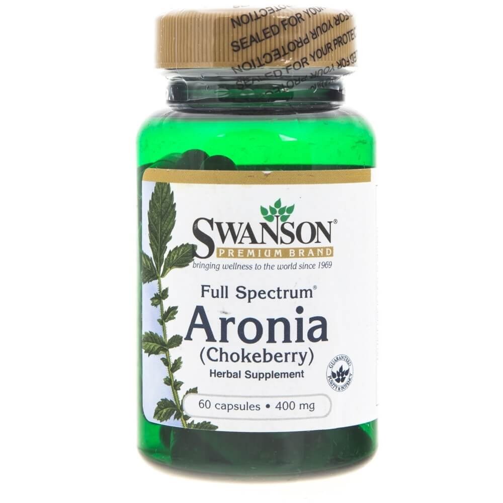 Swanson Suplement diety Full Spectrum Aronia 400 mg, 60 kapsułek