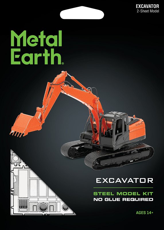 Metal Earth, Koparka model do składania metalowy.