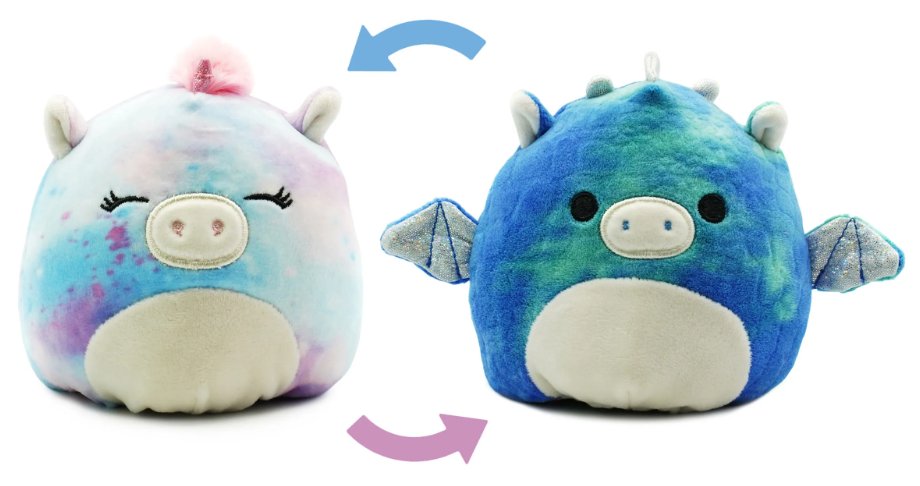 Squishmallows, pluszak, konik-nietoperz, dwustronny, 13cm