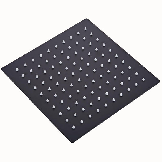 Deszczownica Prysznicowa Kwadratowa Natryskowa 25 Cm Czarna