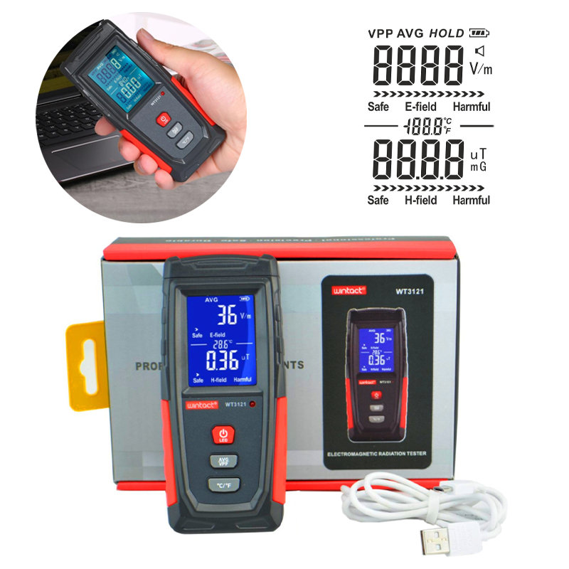 Miernik Pola Elektromagnetycznego Tester Fal 100uT
