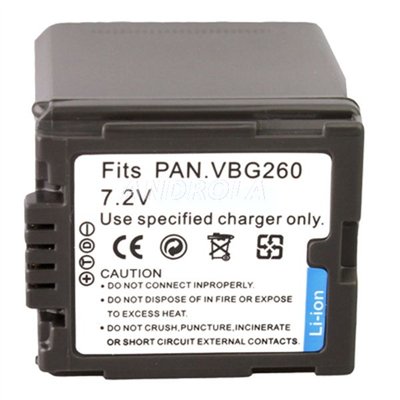 Bateria Panasonic VBG-260 PVGS80 PVGS83 2500mAh