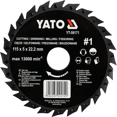 Yato Tarnik z piłą do drewna 115mm nr1 YT-59171 YT-59171