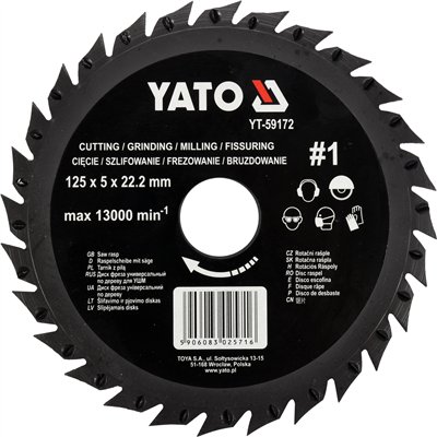 YATO Tarnik z piłą do drewna 125mm nr1 YT-59172 YT-59172