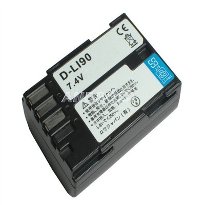 Bateria Pentax DLI90 DL190 DSLR K7 1860mAh