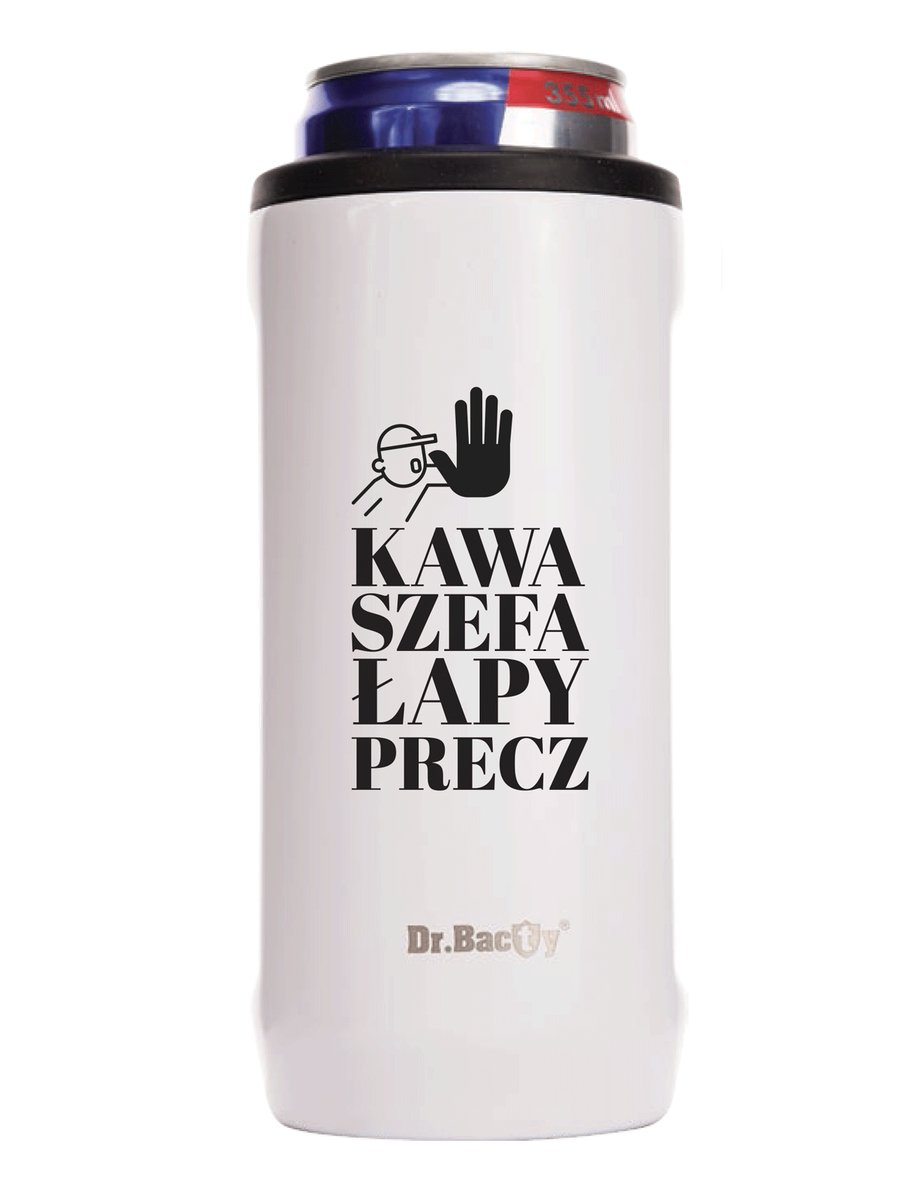 Kubek termiczny na kawę Dr.Bacty Notus 360 ml -  biały - Kawa Szefa