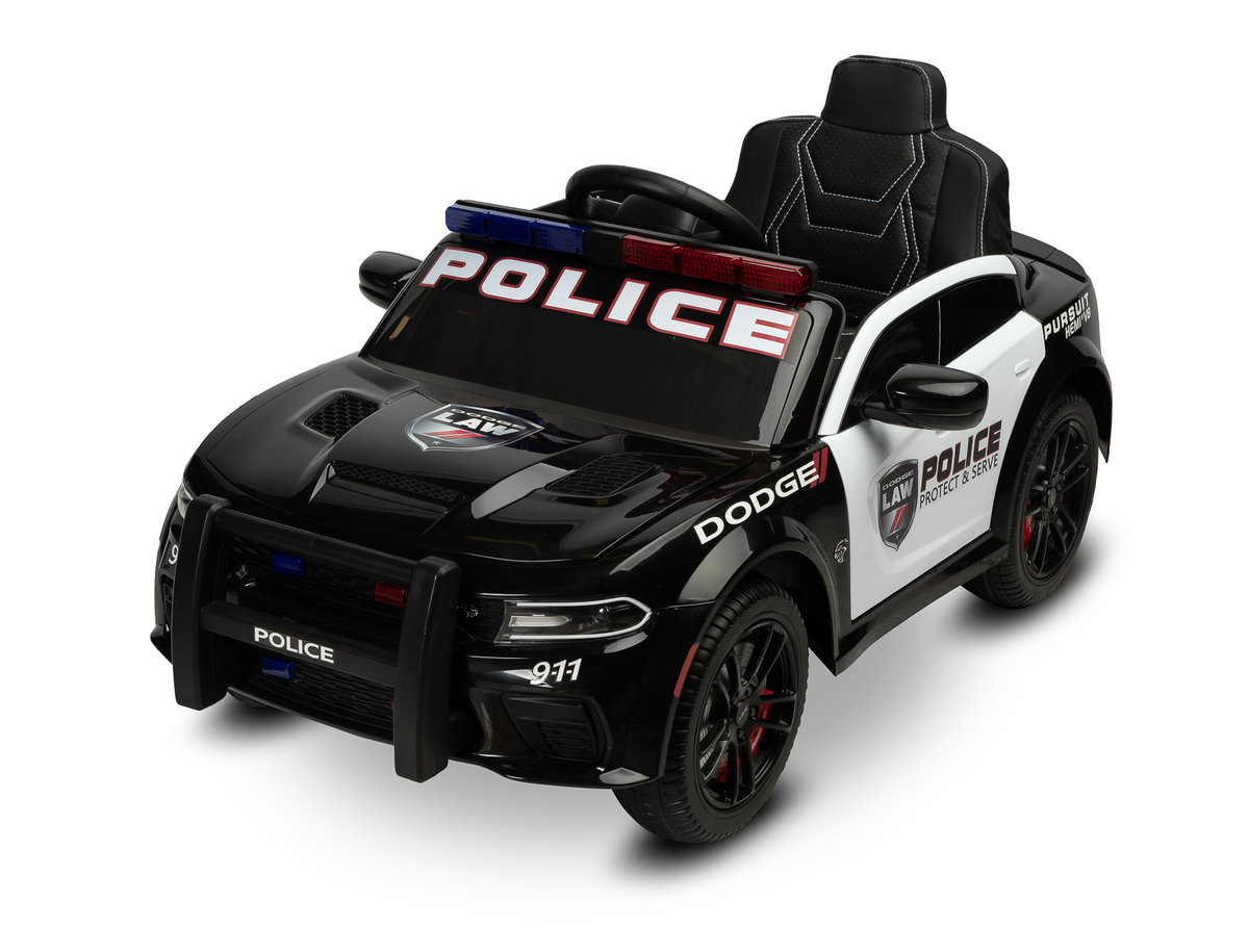 Toyz, Pojazd na akumulator, Dodge Charger Policja, Czarny
