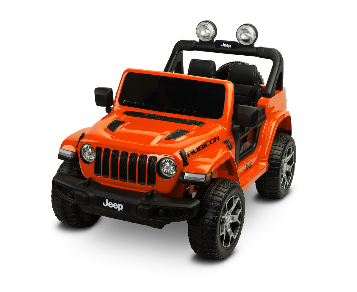 Toyz, Pojazd na akumulator, Jeep Rubicon, Pomarańczowy