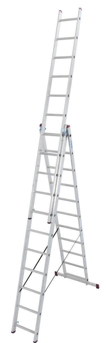 Krause Drabina aluminiowa wielofunkcyjna Corda 3 x 11 stopni
