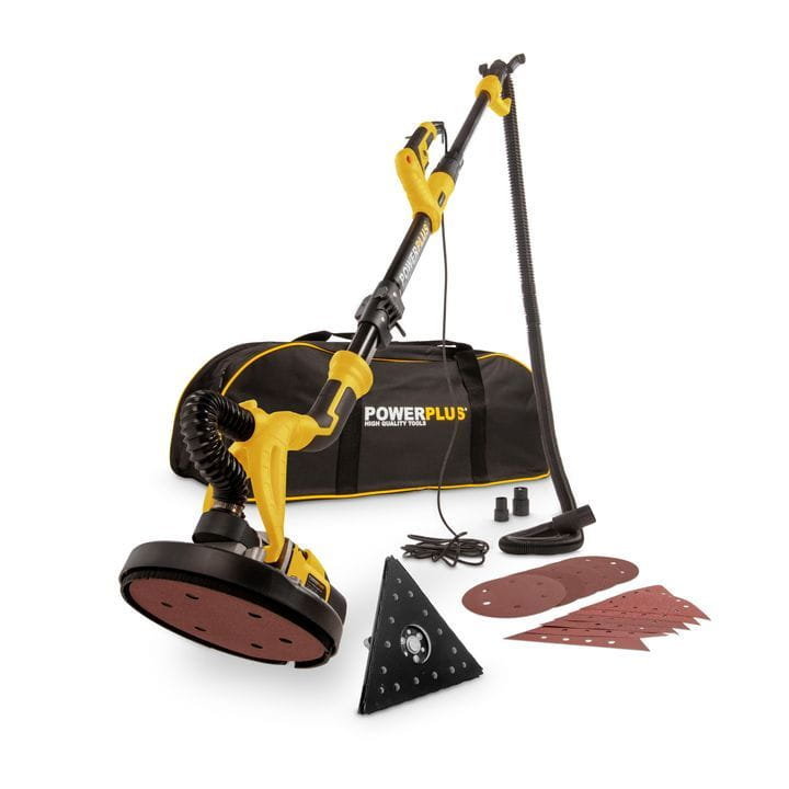 POWER plus PowerPlus 2 w 1, kombinowana teleskopowa szlifierka do płyt z kartonu gipsowego (710 W), POWX0477 POWX0477