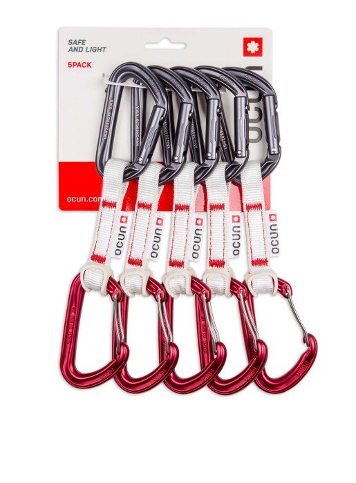 Zestaw ekspresów Ocun HAWK QD COMBI BIO-DYN 15 10 cm 5pk red