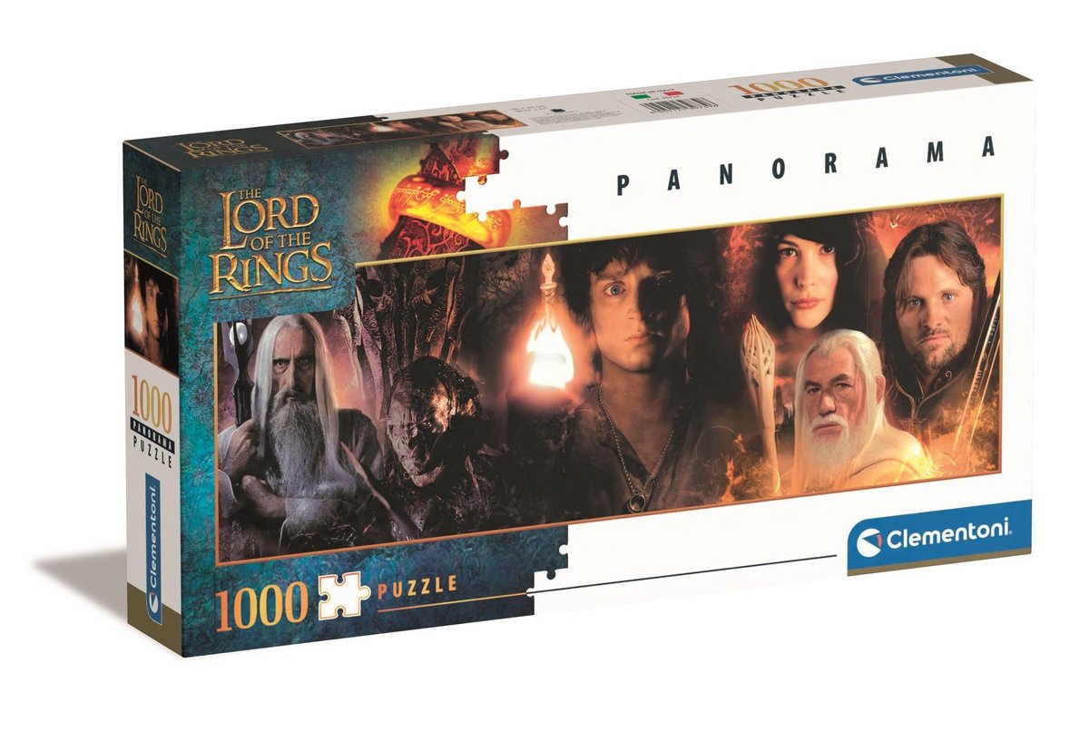 Puzzle 1000 Panorama The Lord of the Rings Clementoni