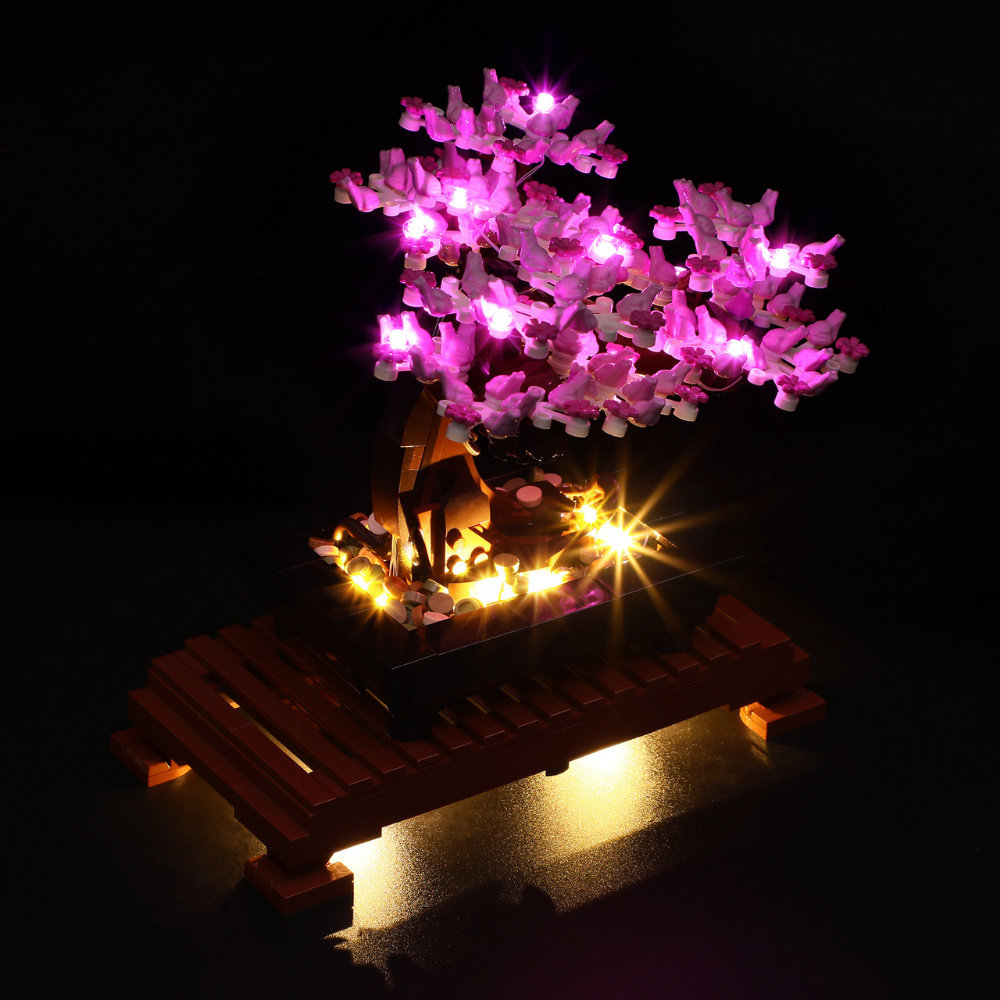 Zestaw oświetlenia LED do Lego Creator Drzewko bonsai wersja fioletowa 10281