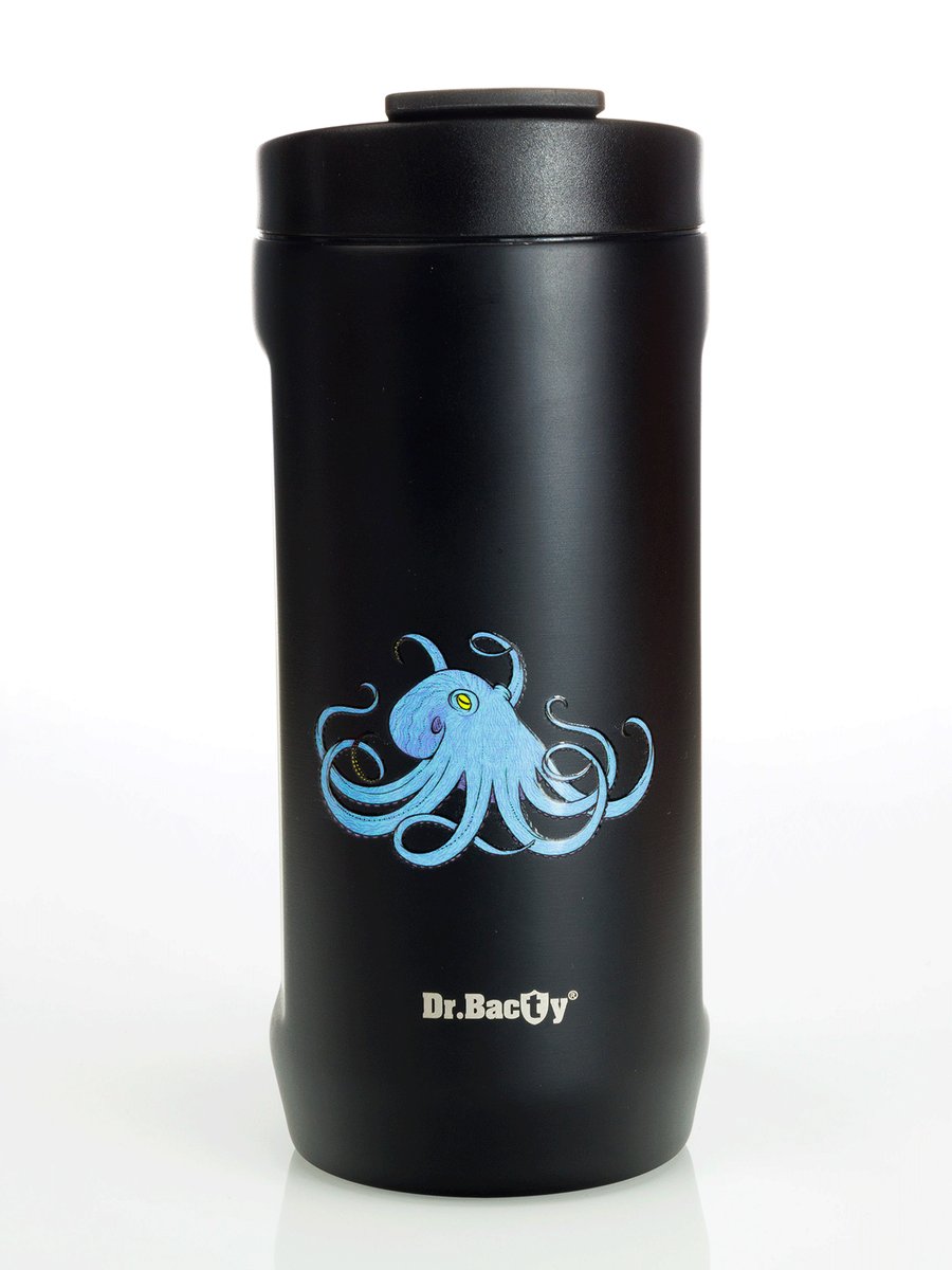 Kubek termiczny na kawę Dr.Bacty Notus 360 ml - Octopus Blue