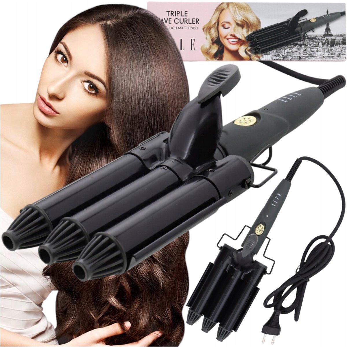 Falownica Do Włosów Lokówka Karbownica Fale 25Mm