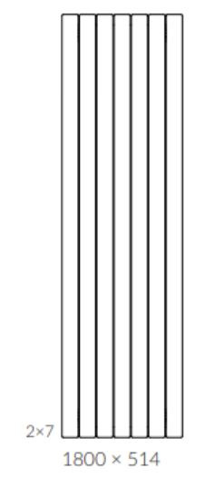 Terma Forte V20 Grzejnik 180x51,4 cm  biały RAL 9016 TG20F180051
