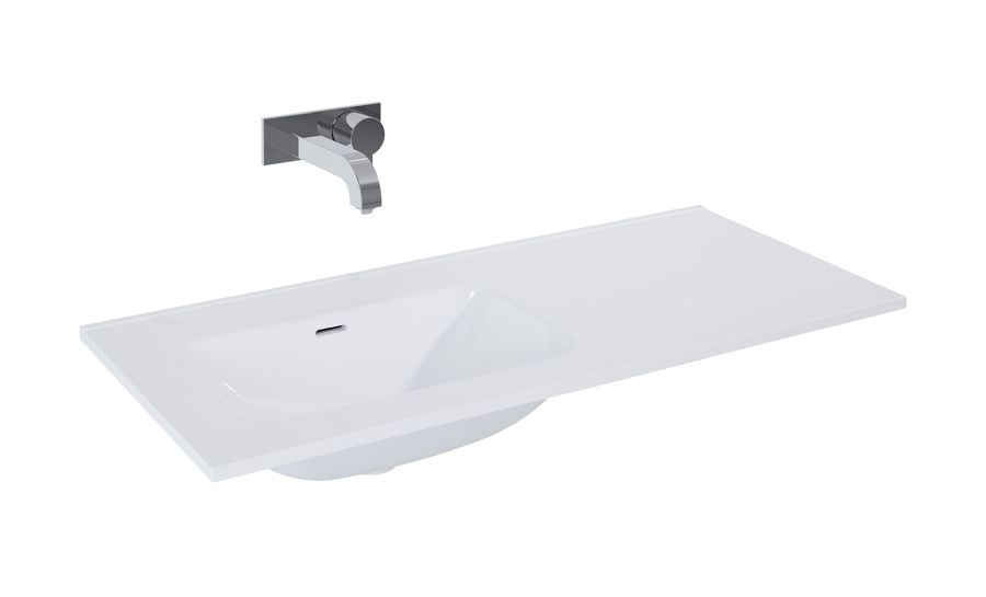 Elita umywalka ceramiczna Skappa bez otworu na baterię) 100 L-60 60+40) 146036