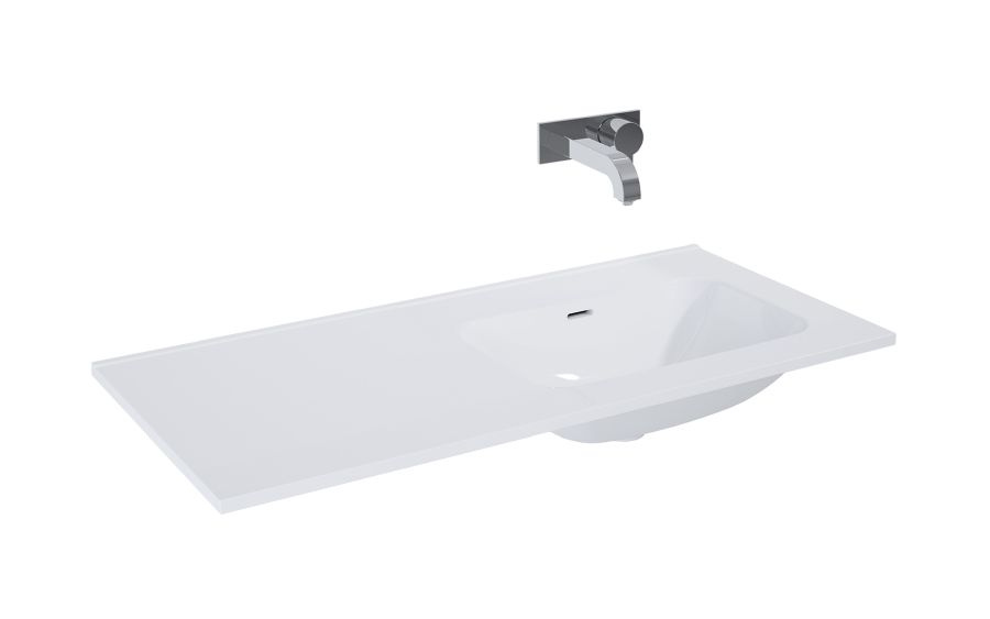 Elita umywalka ceramiczna Skappa bez otworu na baterię) 100 P-60 60+40) 146035