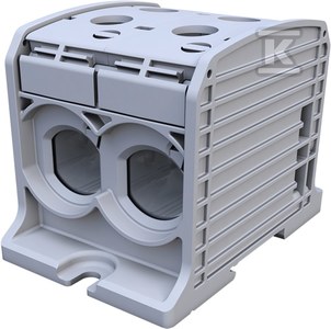 Simet Złączka szynowa gwintowa Al/Cu STB 185-2 (87820) SIMBLOCK szary 81202002