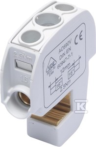 Simet Zacisk izolowany szynowy SBB 16 (86105) SIMBLOCK szary 81550002 81550002