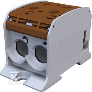 Simet Złączka szynowa gwintowa Al/Cu STB 95-2 (87520) SIMBLOCK brązowy 81102015