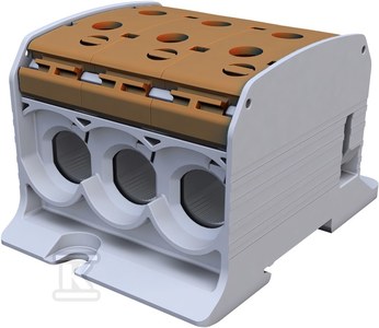 Simet Złączka szynowa gwintowa Al/Cu STB 95-3 (87560) SIMBLOCK brązowy 81103015