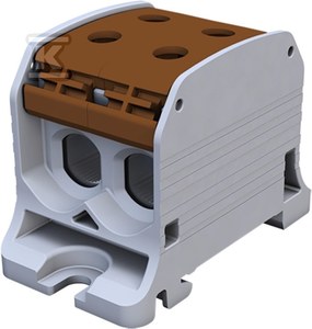 Simet Złączka szynowa gwintowa Al/Cu STB 50-2 (87320) SIMBLOCK brązowy 81002015