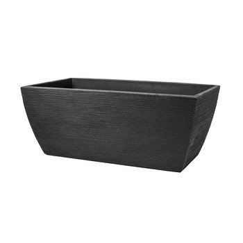 Donica plastikowa Rillen 80x40 cm antracytowa Vog