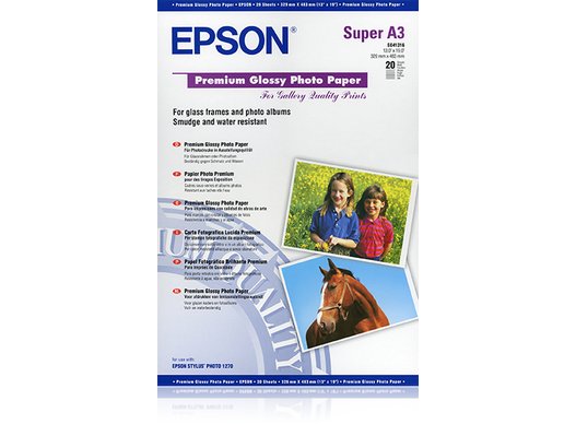 Papier fotograficzny EPSON Premium, DIN A3+, 250g/m² połysk, 20 arkuszy