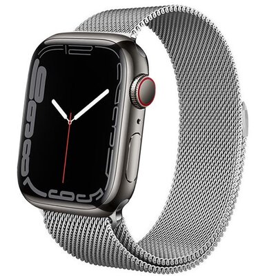CRONG Pasek ze stali nierdzewnej Milano Steel do Apple Watch 42/44/45 mm (srebrny)