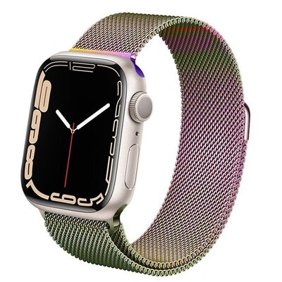 Apple Crong Milano Steel - Pasek ze stali nierdzewnej do Watch 38/40 mm (opalizujący)