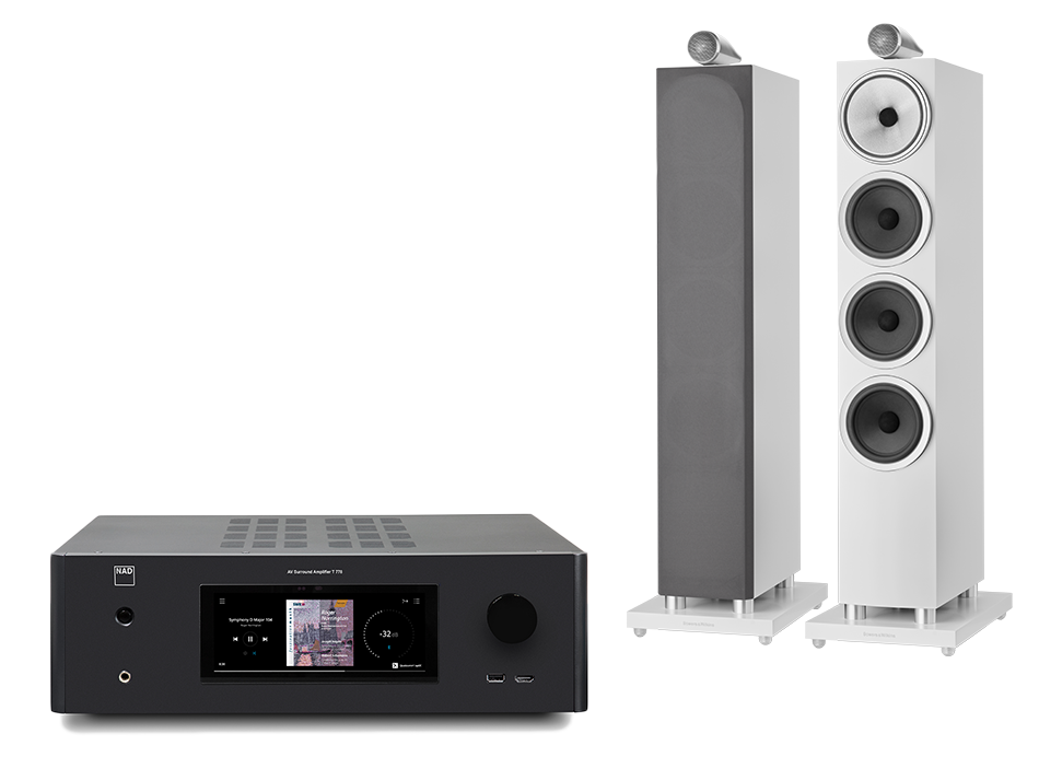 NAD T 778 (czarny) + 702 S3 (biały)